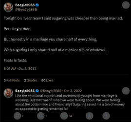 Sugaring saved him money vs being married.png
