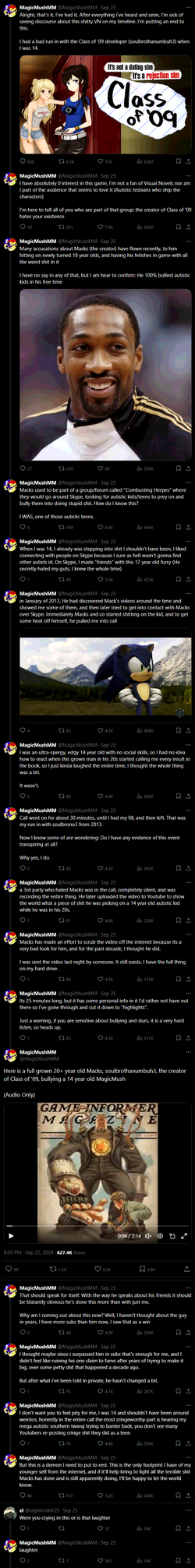 20+ year old Macks, soulbrothanumbuh3, the creator of Class of '09, bullying a 14 year old Mag...png