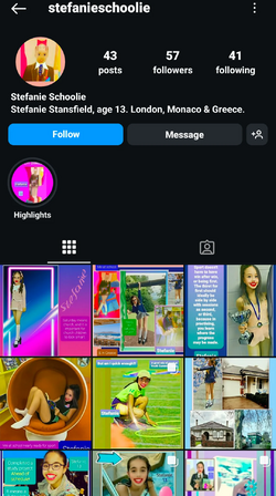 Screencap of stefanieschoolie on Instagram Screencap of stefanieschoolie on Instagram