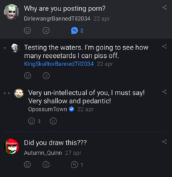 Skultor posting fetish porn to own the libs.png