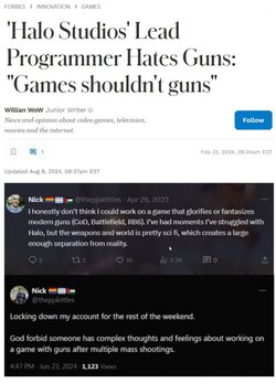 halo modern audience devs hate guns because theyre too violent wtf gaming industry.jpg