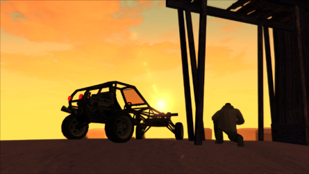 Sunrise over the desert