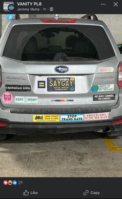 Least gay Subaru driver.JPG