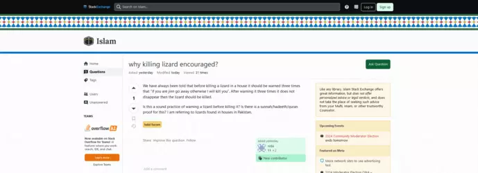 islam stack exchange lizard autism.png