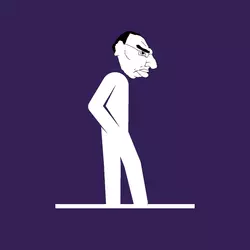 13641 - arm chud closed_mouth ear full_body glasses hair incel leg logo side_profile soyjak va...png