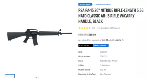 psa m16a2a3 clone black friday 2024.png