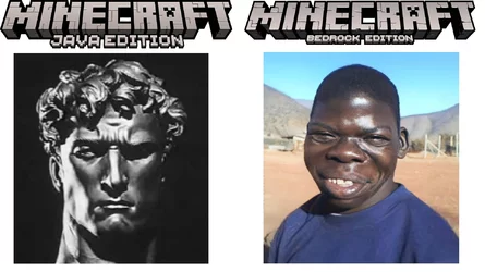 minecraft java edition aryan vs bedrock nigger edition.jpg