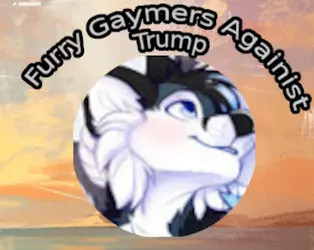 Furry Gaymers Againist Trump Logo.png