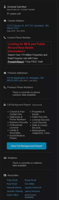 Conrad Carriker in Aberdeen WA Age 31.png