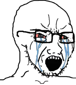 323 - crying glasses open_mouth red_eyes soyjak stubble template variant classic_soyjak.png