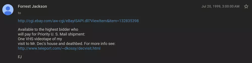 Usenet listing