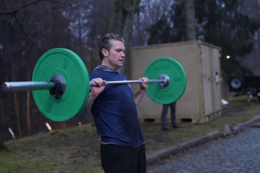 Secretary of Defense Pete Hegseth PT session with 1/10 SFG in Stuttgart, Germany.