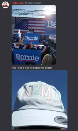 31 taluun went to a bernie rally lmao.PNG