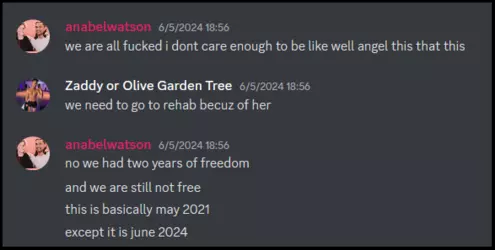 72. So tired of AM that she's talking about it in 2024.png