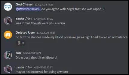 145. Casha says AM maybe deserved to be raped.png