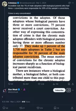 the 1% of male adoptees with biological parents who had three+ convictions were responsible fo...png