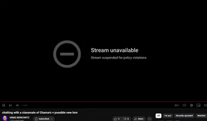2025-03-20 Ernie Berkowitz Stream Take Down 1 - Suspended during Stream.png