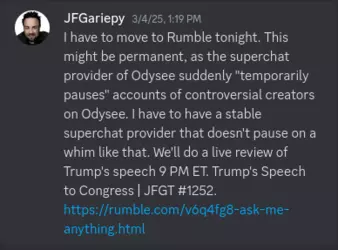JFG demonetized on Odysee.png