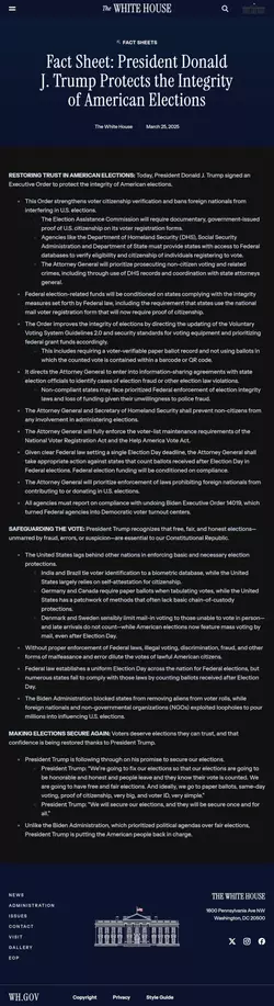 Fact Sheet - President Donald J Trump Protects the Integrity of American Elections.webp