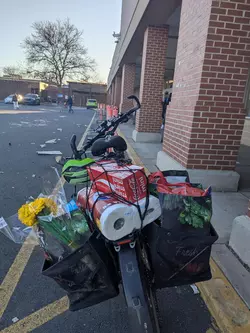 Switched from a car to a bike 5 years ago. Here's some pics from some of my larger hauls. (6).jpg