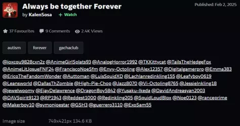 Always be together Forever description