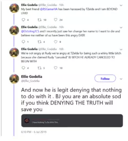 Ellie's Tweet