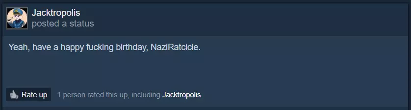 (Jacktropolis Google Drive\Evidence\Harassment Towards Clauds\Calling Clauds A Nazi On Her Birthday.png)