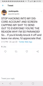 We have our reasons to go after you bitch, get a life.png