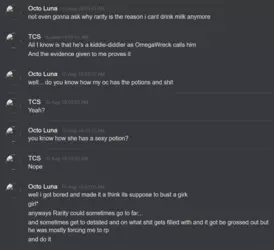 (TehCanadianSpartan Two; Electric Bungaloo SFW Dropbox\TCS' Weird DMs\Octoluna (Minor)\Full Chatlog [NSFW]\Direct Messages - Octo Luna [594692968254930950].html)