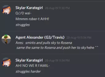 (TehCanadianSpartan Two; Electric Bungaloo SFW Dropbox\Alpha Swan’s NSFW Server\Chat Log Highlights\incest erp.png)