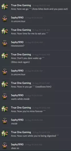 (TehCanadianSpartan Two; Electric Bungaloo SFW Dropbox\Alpha Swan’s NSFW Server\Chat Log Highlights\unconcious QUOTE ON QUOTE rape.png)