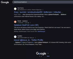 Old search result