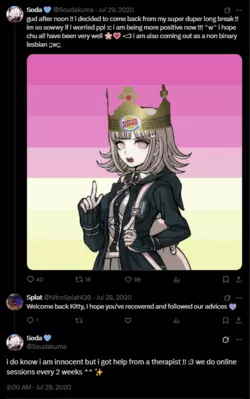 InkyxKitty now lesbian