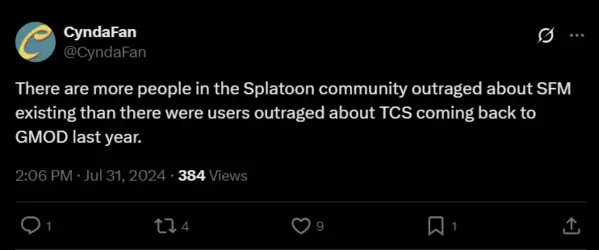 (CyndaFan's Tweet about TCS, 2)