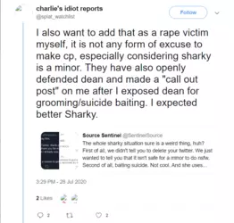 (Zoey’s response to initial SharkySFM callout)