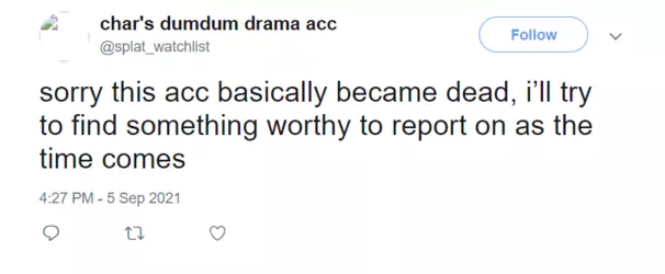 (Account became dead)