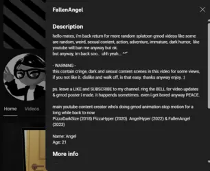 YouTube bio