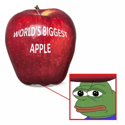 pepe neutral world's bigest apple.webp