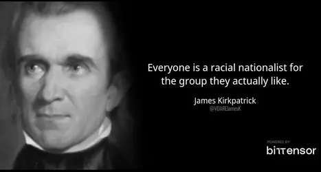 James Kirkman everyone is a racial nationalist for the group they like the most racist racism.webp