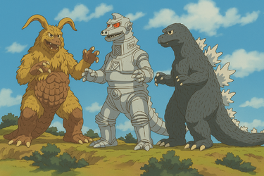 ghibli godzilla mechagodzilla king caesar.webp