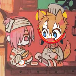 mitsuba and fox clock boy.webp