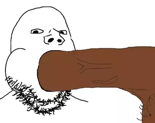 3361 - bbc blowjob no_eyebrows nsfw open_mouth penis sex soyjak testicles variant:gapejak.webp