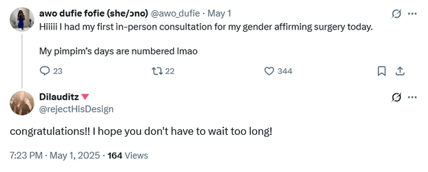 Screenshot 2025-05-02 at 18-33-44 Dilauditz🔻 on X @awo_dufie congratulations!! I hope you don...webp