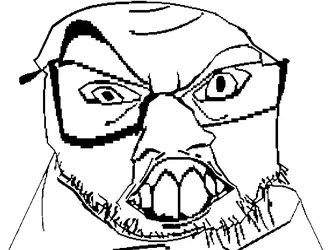 13741 - distorted glasses large_nose looking_at_you open_mouth raised_eyebrow soyjak stubble ...webp