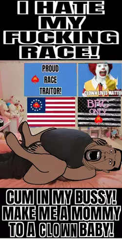 10951 - arm bbc beard bedroom black_skin bussy clothes clown cuck ear fetal_position flag ful...webp