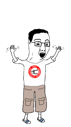 3467 - animated arm clothes gif glasses hair hand hands_up leg nazi open_mouth pol_(4chan) soy...gif