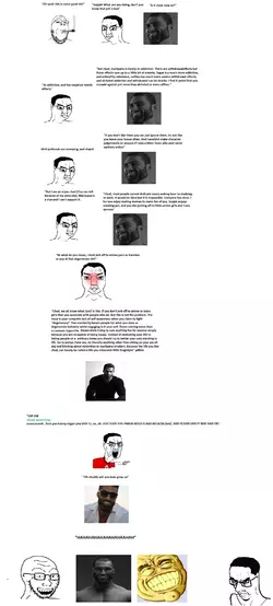 4749 - anger_mark angry arm big_grin bloodshot_eyes clothes gigachad glasses hair hand laughi...webp