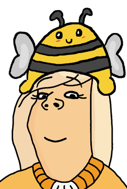 coco gapejak closed_mouth smile raised_eyebrows bee_hat.webp