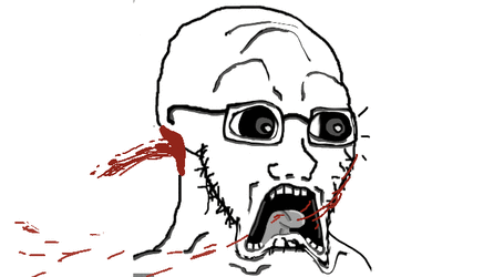 55461 - 360 animated blood deformed glasses open_mouth scared soyjak spinning stubble subvaria...gif
