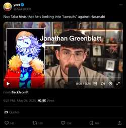 Screenshot 2025-05-27 at 13-55-03 yeet on X Nux Taku hints that he’s looking into “lawsuits” ...webp